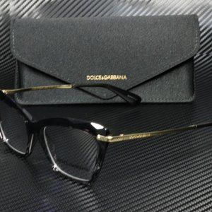 Ladies Dolce & Gabbana 53mm Transparent Eyeglasses